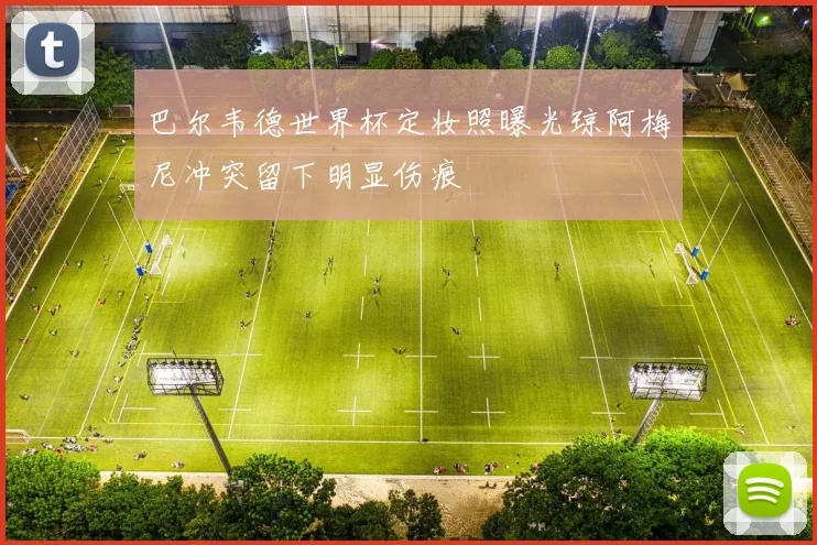 巴尔韦德世界杯定妆照曝光琼阿梅尼冲突留下明显伤痕